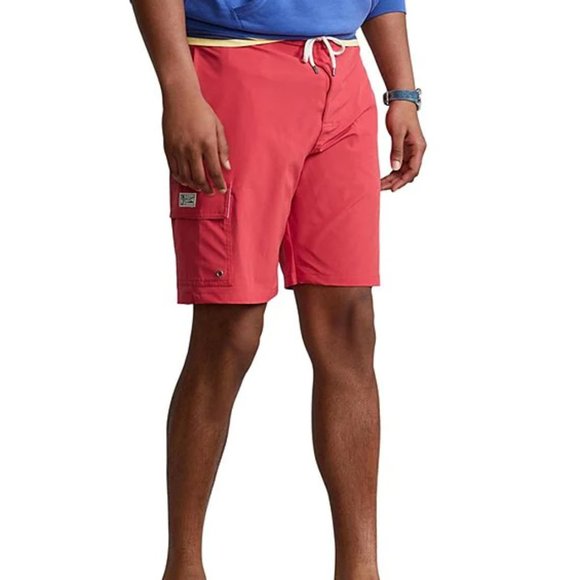 POLO Ralph Lauren 8.5" Kailua Classic Fit Swim Trunks Shorts Red - Picture 3 of 4